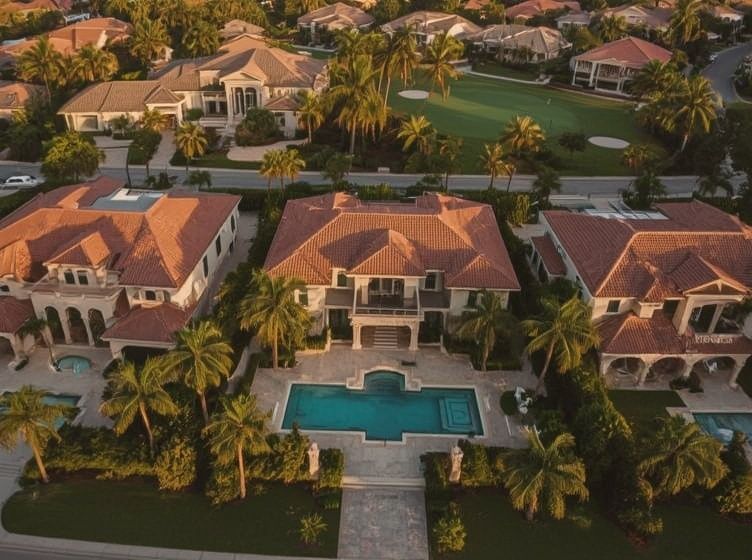 Boca Raton FL neighborhood showing residential homes we service for sliding door repair