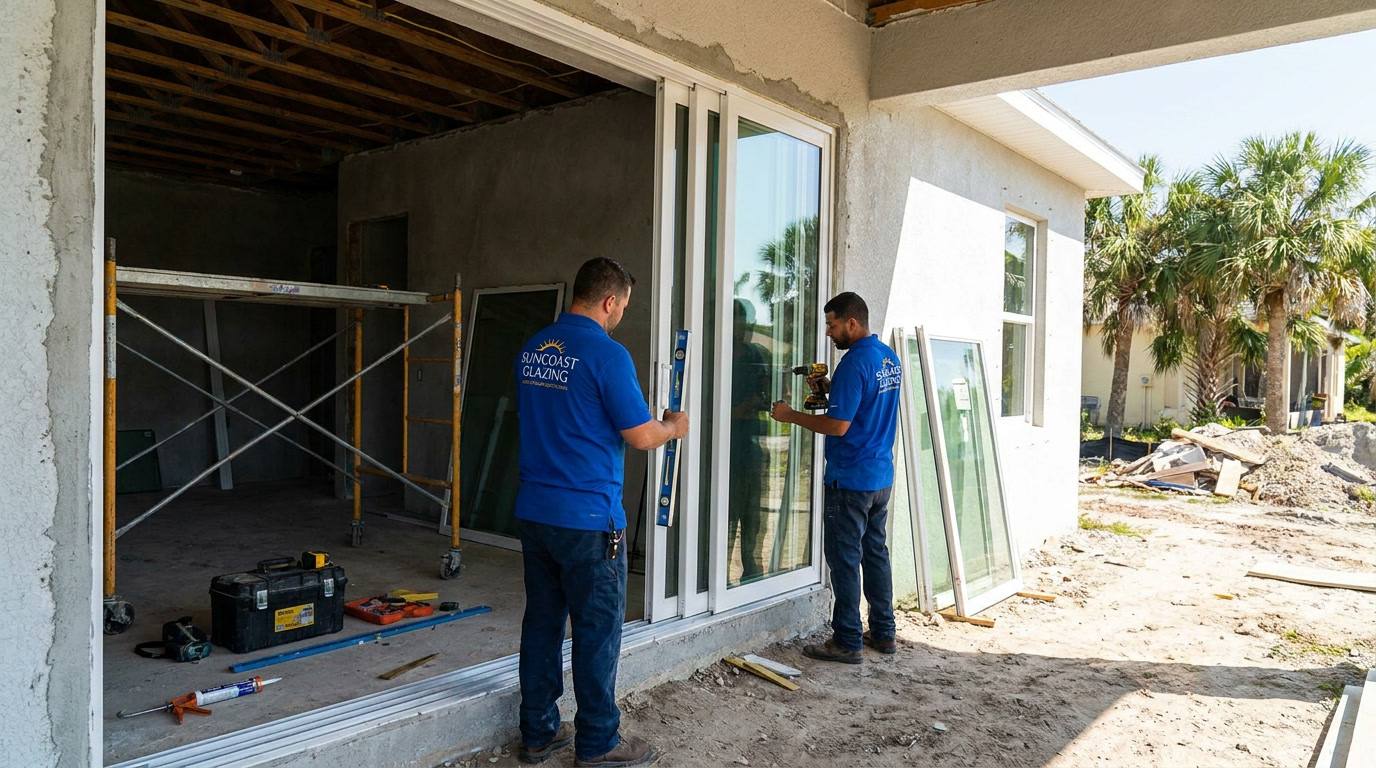 Sliding door installation in Broward County FL Sliding door installation in Broward County FL