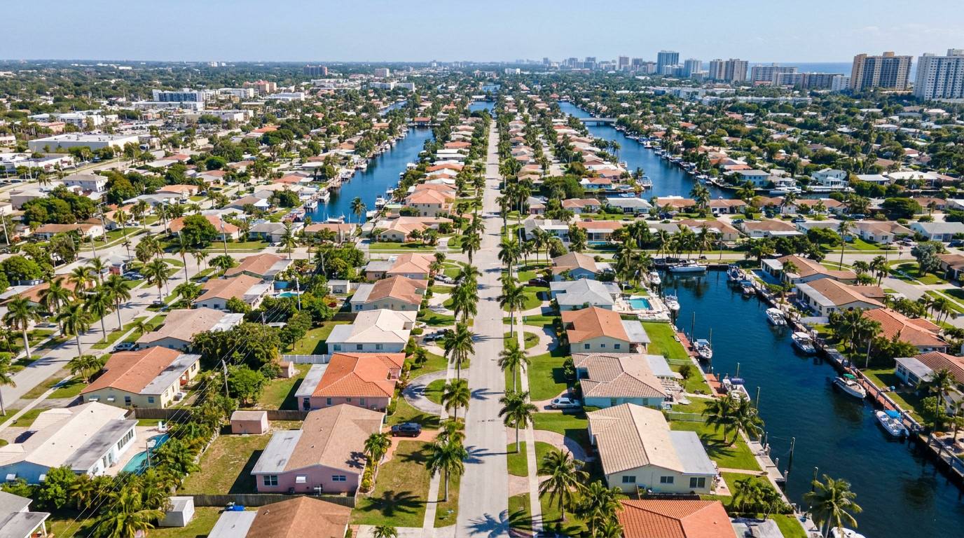 Oakland Park FL canal-area neighborhoods we service for sliding door repair