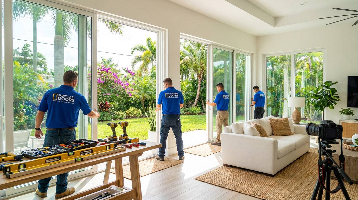Sliding Door Repairs team servicing sliding doors in Broward County, FL Sliding Door Repairs team servicing sliding doors in Broward County, FL