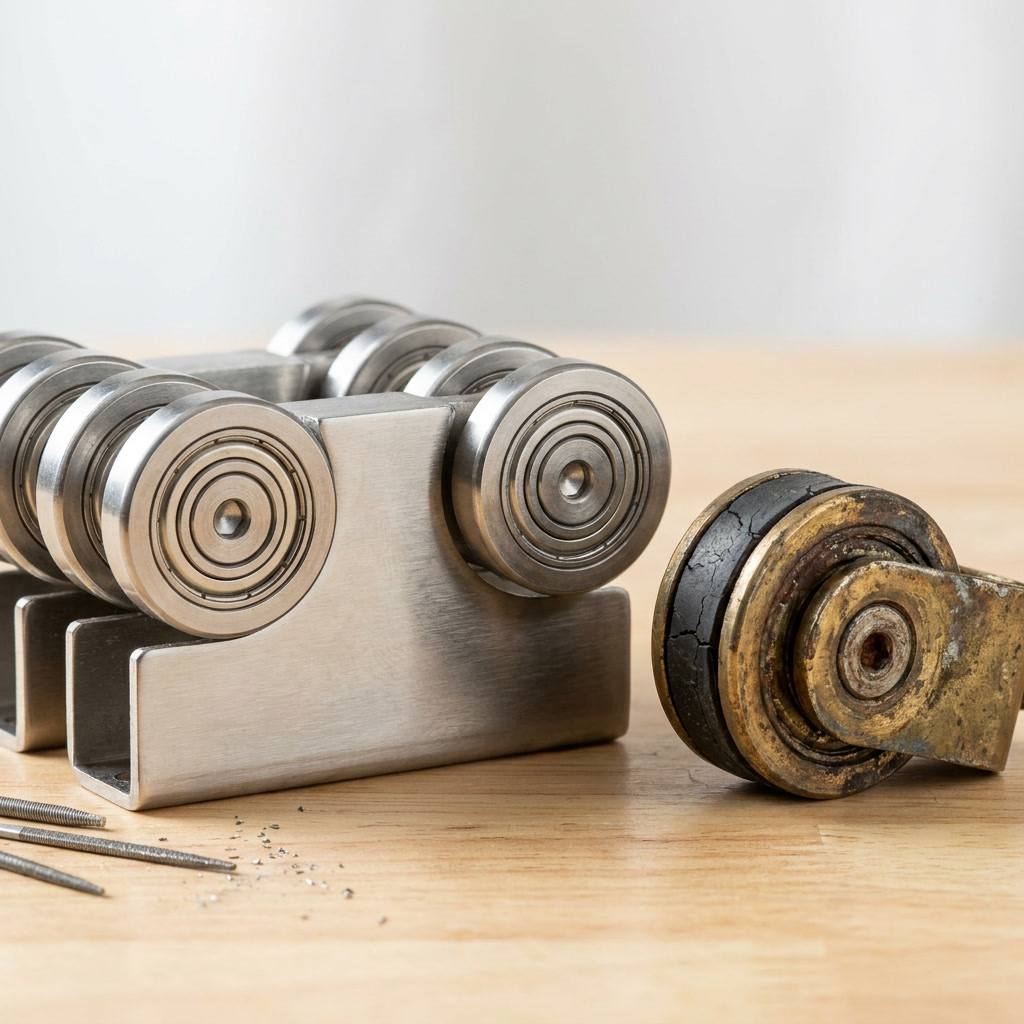 Replacement sliding door rollers